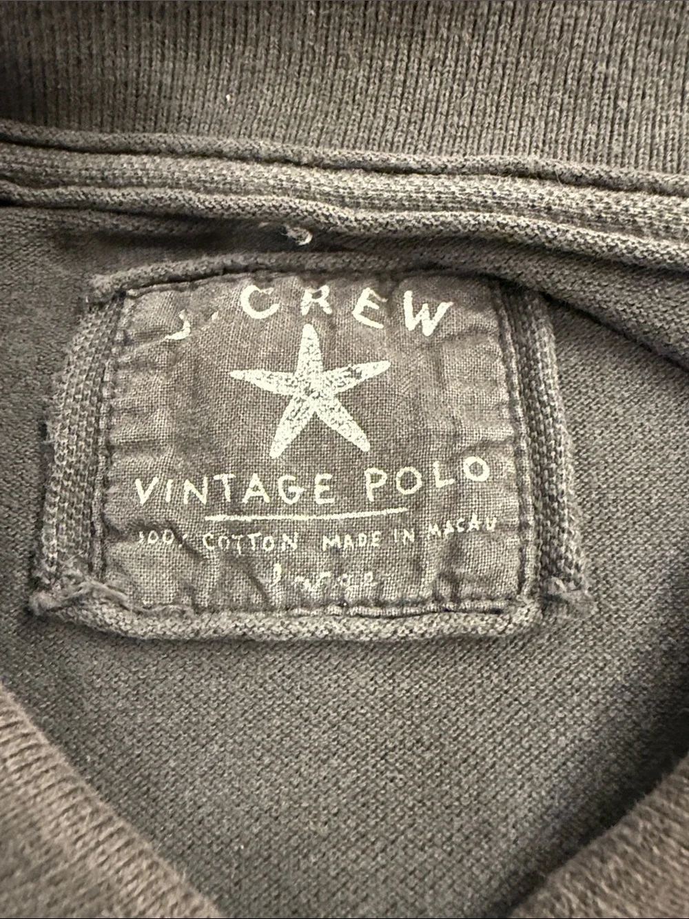 J. Crew Men's Polo Shirt in Charcoal Gray